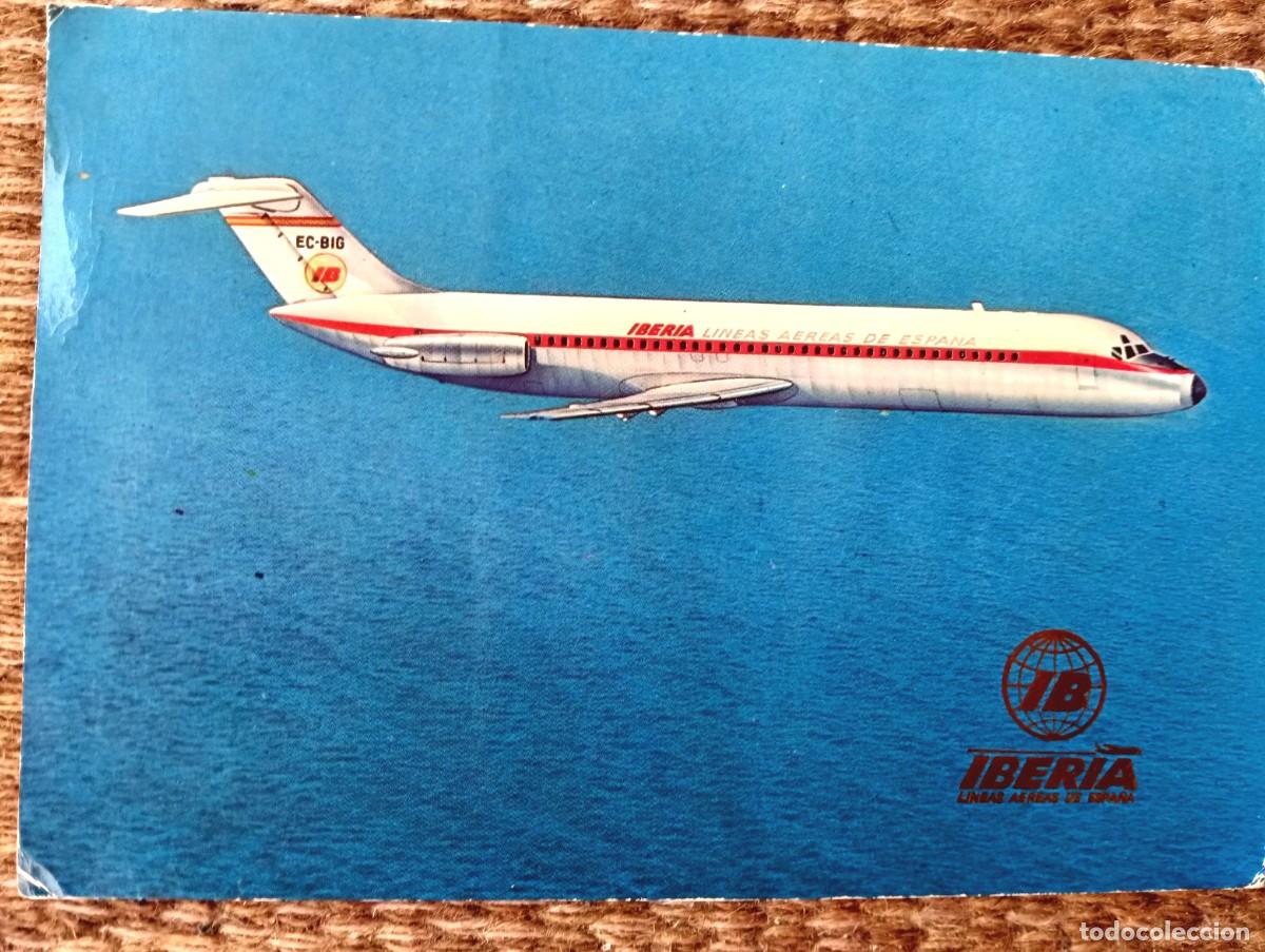 Postales: AVION JET DOUGLAS DC 9 DE LA COMPA&Ntilde;IA IBERIA