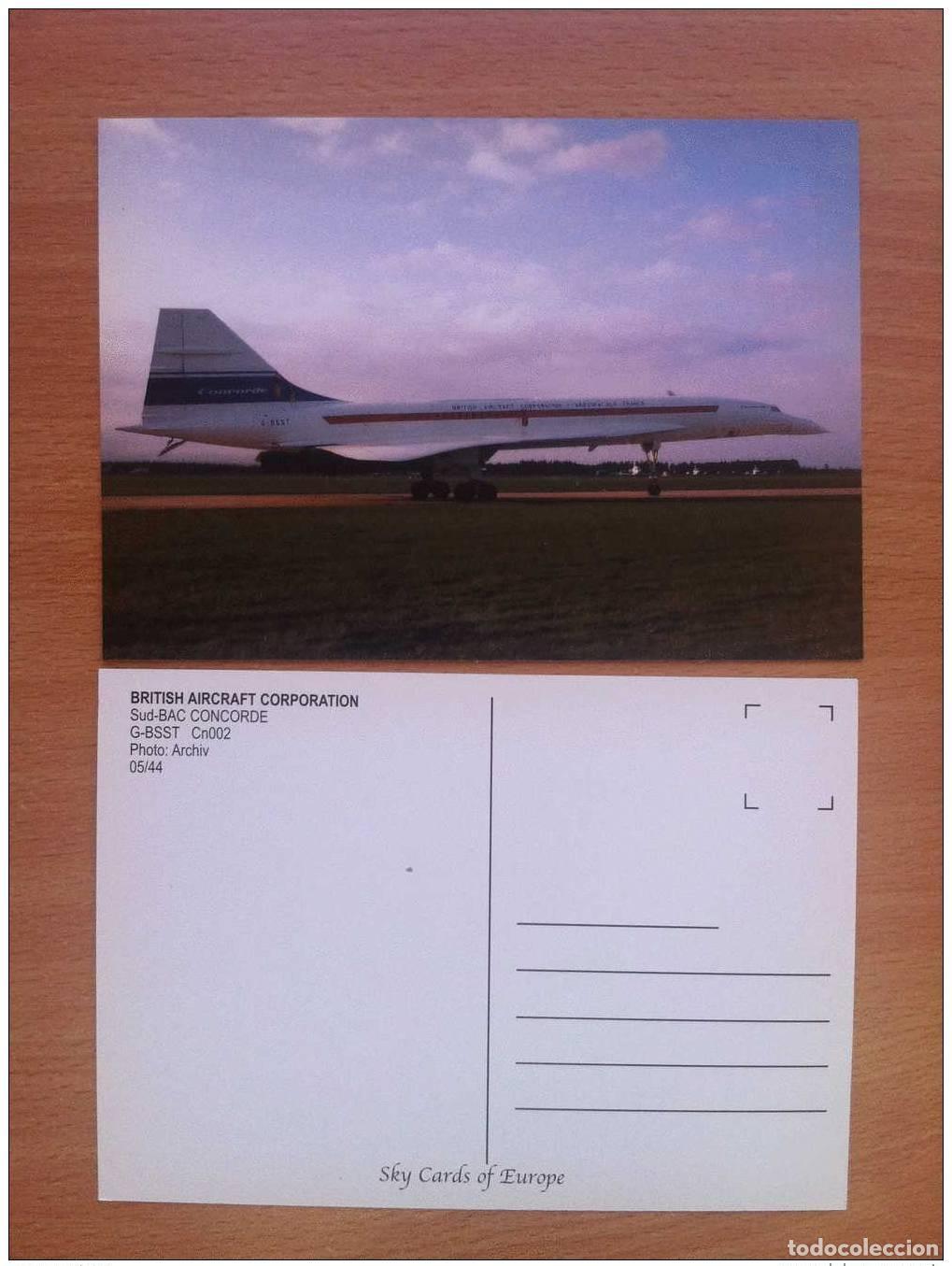 Postales: POSTAL FRANCESA BRITISH AIRCRAFT CORPORATION CONCORDE PLANE FLUGZEUG