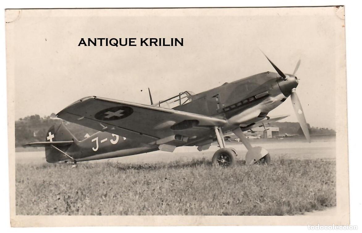 Postales: MESSERSCHMITT ME 109 EJERCITO SUIZO / PHOTO STAUB N&ordm; 124 / SIN FRANQUEAR