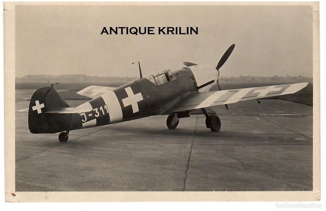 Postales: MESSERSCHMITT ME 109 E / EJERCITO SUIZO / PHOTO STAUB N&ordm; 159 / SIN FRANQUEAR