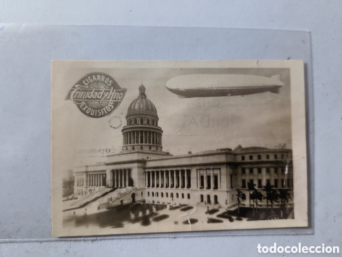 Postales: Cuba,tarjeta &aacute;lbum cigarros trinidad y hermanos,Zeppelin .
