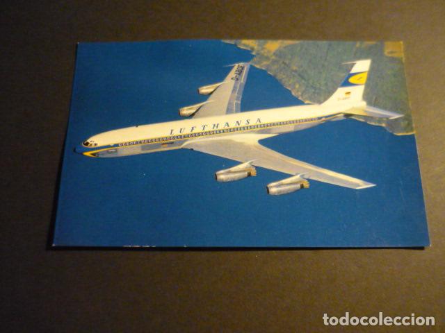 Postales: AVION LUFTHANSA BOEING 707 JET INTERCONTINENTAL POSTAL