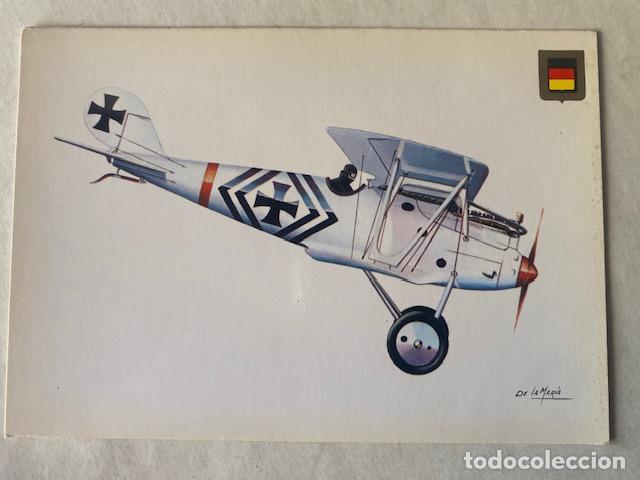 Postales: AVIONES : N&ordm; 8 HISTORIA DE LA AVIACION , PFALZ DIII. Ed. Escudo de Oro. Sin circular.