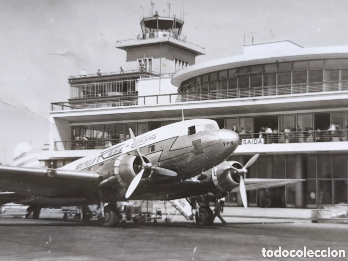 Postales: AVI&Oacute;N DOUGLAS DC-3 AEROPUERTO AIRPORT CONGONHAS SAO PAULO BRAZIL C. 1950