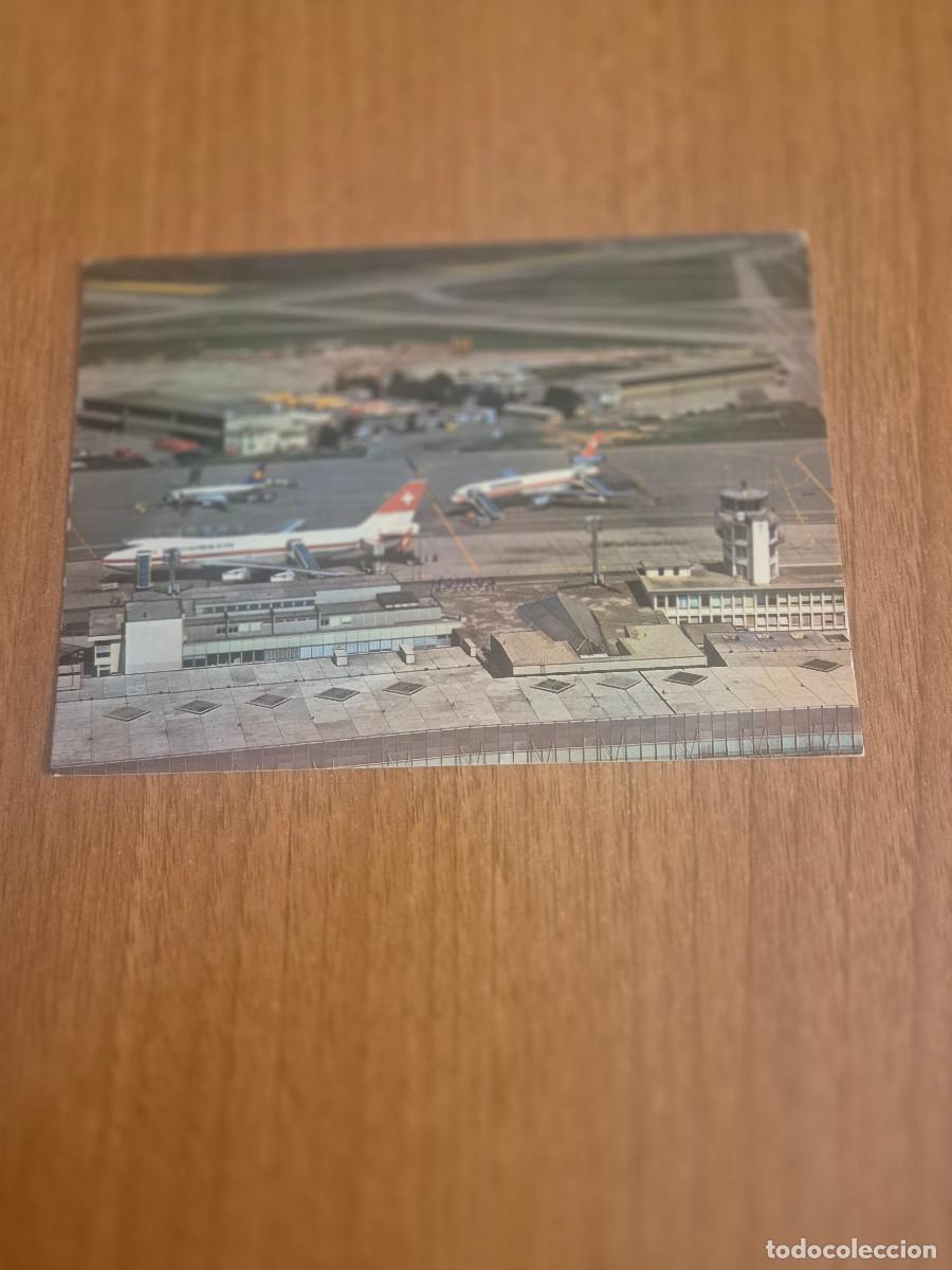 Postales: POSTAL FLUGHAFEN ZURICH MIT B 747 JUMBO.UND DC-10-30 SIN CIRCULAR