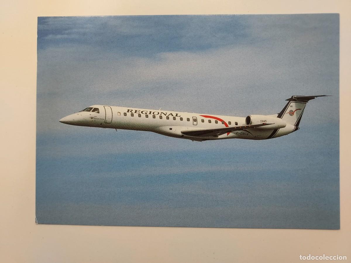 Postales: POSTAL AVION REGIONAL AIRLINES EMBRAER 145. SIN CIRCULAR