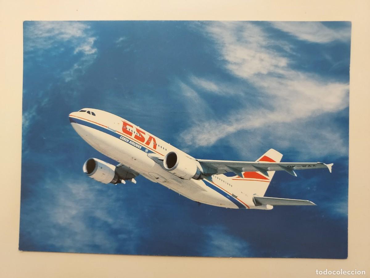 Postales: POSTAL AVION. CSA CZECH AIRLINES AIRBUS AS310 300. SIN CIRCULAR