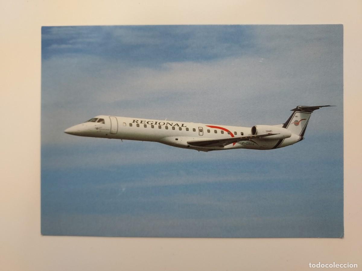 Postales: POSTAL AVION REGIONAL AIRLINES EMBRAER 145. SIN CIRCULAR