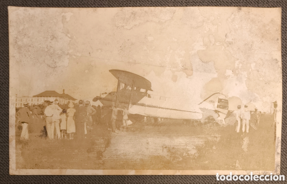 Postales: AVI&Oacute;N AEROPLANO BREGUET CUATRO VIENTOS CASA POSTAL CAMPO DE COLUMBIA LA HABANA 1933