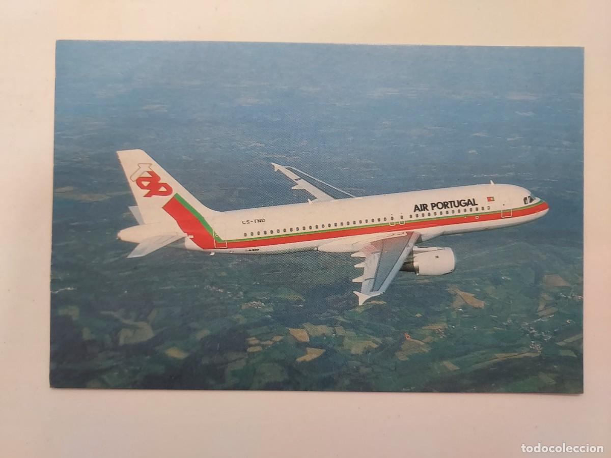 Cartoline: POSTAL AIR PORTUGAL AVION A320-200. SIN CIRCULAR