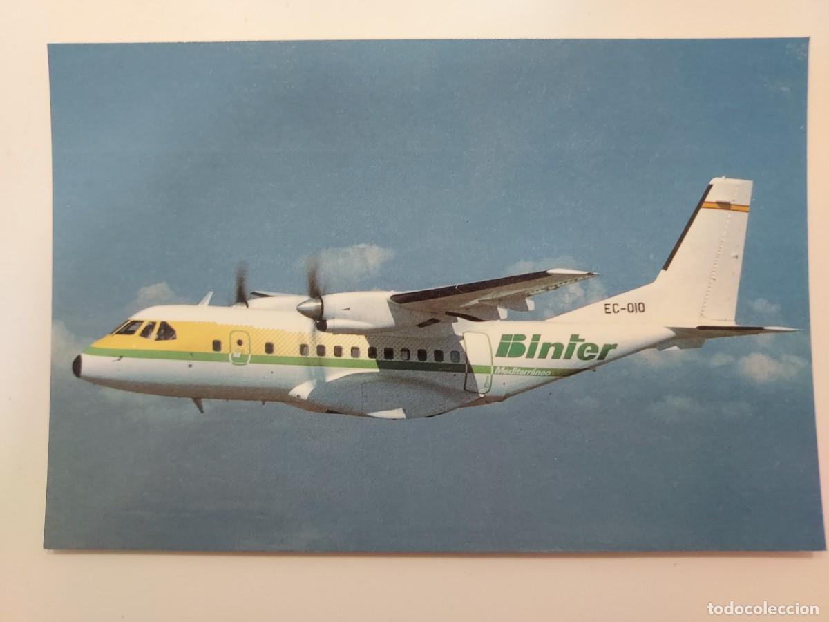 Cartoline: POSTAL BINTER MEDITERRANEO AVION C.A.S.A. CN-235/100. SIN CIRCULAR. CASA