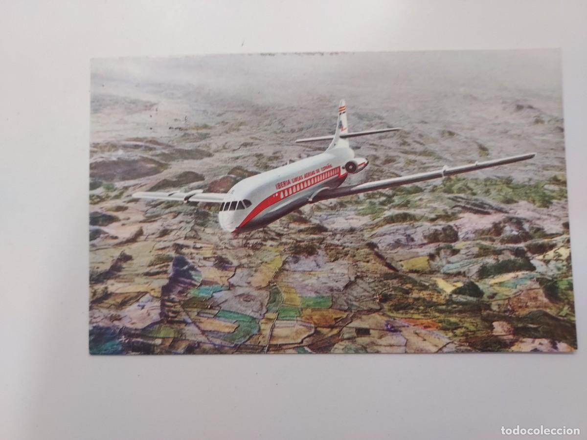 Postkarten: POSTAL IBERIA AVION CARAVELLE VI-R. ESCRITA