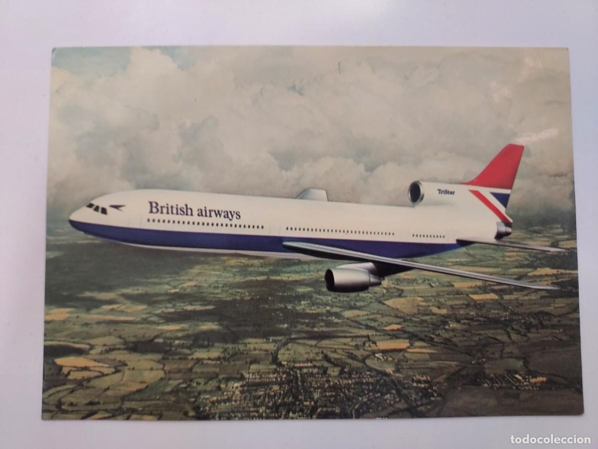 Postais: POSTAL BRITISH AIRWAYS TriStar Lockheed Aircraft Corporation. CIRCULADA