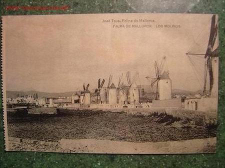 Postales: PALMA MALLORCA LOS MOLINOS - Foto 1