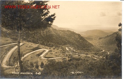 Postales: TARJETA POSTAL DE SOLLER, PALMA DE MALLORCA, EL COLL - Foto 1