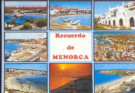 Postales: MENORCA  EXCLUSIVAS LUSIA MORA - Foto 1