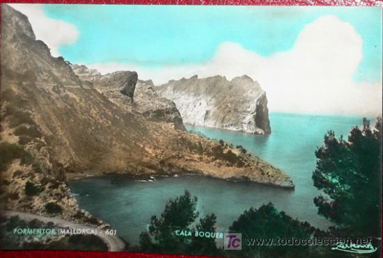 Postkarten: MALLORCA(FORMENTOR)- 601 -Cala Boquer- ZERKOWIK- sin escribir- V i B