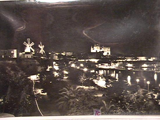 Postales: POSTAL DE MALLORCA NOCTURNA DE LOS 50 - Foto 1