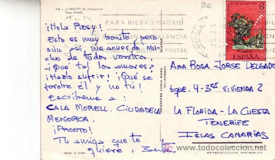 Postales: reverso postal - Foto 2