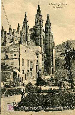 Postales: PALMA DE MALLORCA,  LA CATEDRAL,            P14378 - Foto 1