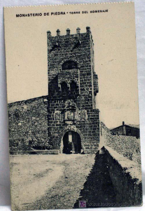 Postais: Postal Monasterio de Piedra Torre del homenaje