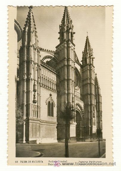 Postales: FACHADA CATEDRAL PALMA MALLORCA. - Foto 1