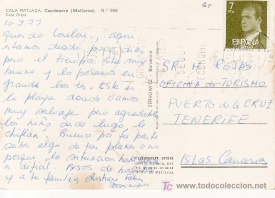 Postales: reverso postal - Foto 2