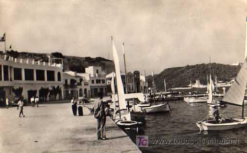 Postales: MAHON, MUELLE, CLUB MARITIMO - Foto 1