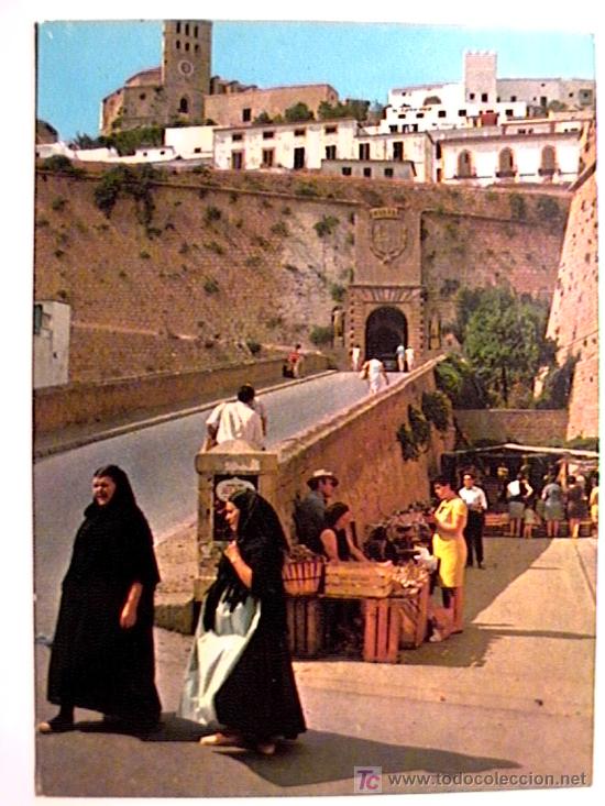 Postales: POSTAL MUY ANIMADA DE IBIZA DE LOS A&Ntilde;OS 70
