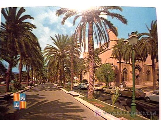 Postales: POSTAL DE PALMA DE MALLORCA CON SEAT 850, SEAT 600... DE LOS A&Ntilde;OS 70