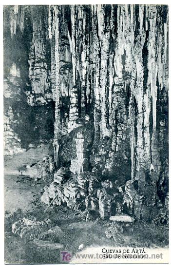 Postales: MALLORCA, CUEVAS DE ART&Aacute;, SALA DE COLUMNAS,                P20724 - Foto 1