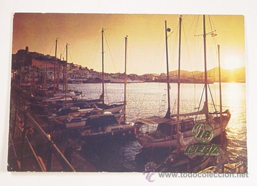 Postales: IBIZA.ISLA BLANCA.PUERTO.No circulada.