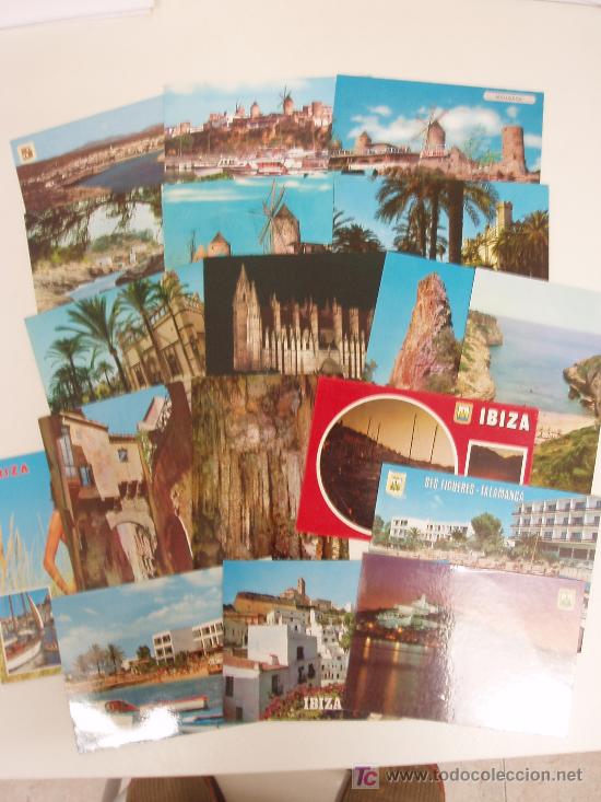 Postales: LOTE DE 18 POSTALES DE BALEARES - Foto 1