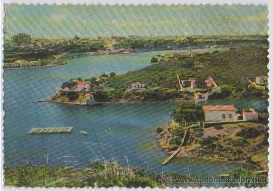 Postales: TARJETA POSTAL DE MAHON VISTA PARCIAL PUERTO Y CIUDAD MENORCA BALEARES