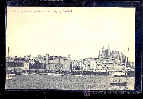 Postales: PALMA DE MALLORCA. LA LONJA Y CATEDRAL. - Foto 1