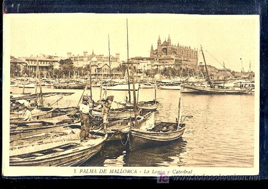 Postales: PALMA DE MALLORCA. LA LONJA Y CATEDRAL. - Foto 1