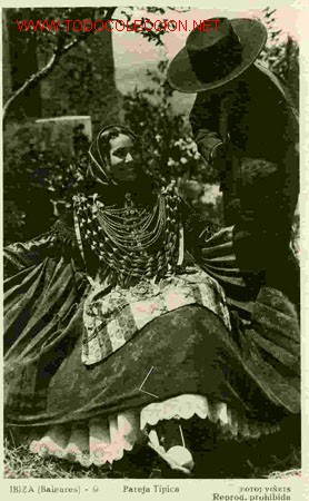Postales: IBIZA, PAREJA TIPICA - Foto 1