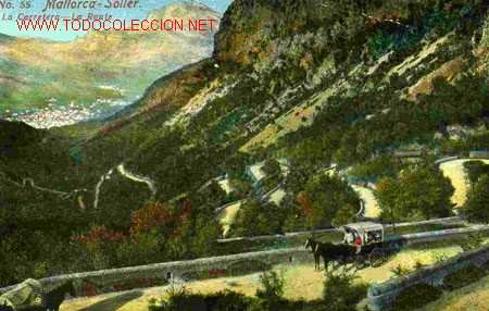Postales: MALLORCA, SOLLER, LA CARRETERA - Foto 1