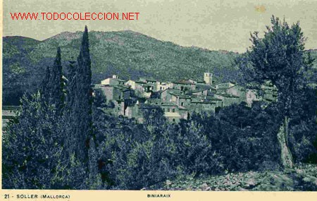 Postales: MALLORCA, SOLLER, BINIARAIX - Foto 1