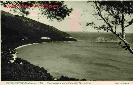 Postales: MALLORCA, FORMENTOR, CALA DEL PI Y LA ISLA - Foto 1