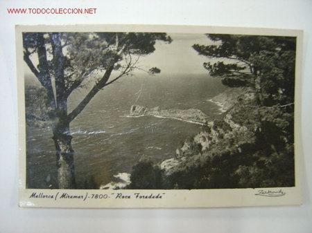 Postales: MALLORCA (MIRAMAR) - 7800 - ROCA FORADADA - Foto 1