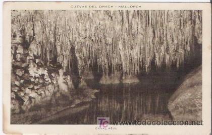 Postales: POSTAL DE LAS CUEVAS DEL DRACH (MALLORCA) - Foto 1