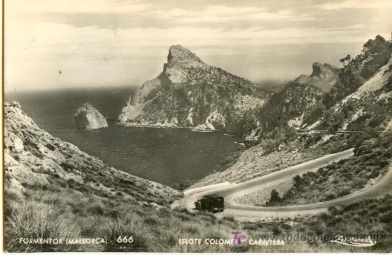 Postkarten: TARJETA POSTAL DE FORMENTOR .PALMA DE MALLORCA. ISLOTE COLOMER Y CARRETERA