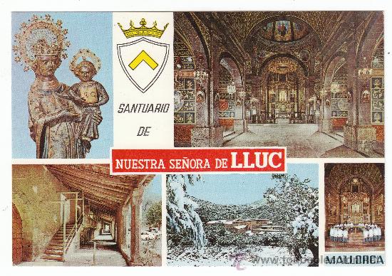 Postales: SANTUARI DE LLUC. MALLORCA - Foto 1