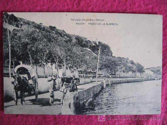 Postales: MAHON - PASEO DE LA ALAMEDA - R.ALEJANDRE - Foto 1