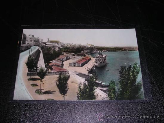 Postales: MAHON - ( MENORCA ) 6 PUERTO COMERCIAL - Foto 1