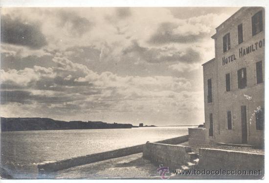 Postales: MENORCA MAHON ENTRADA PUERTO 507 HOTEL HAMILTON