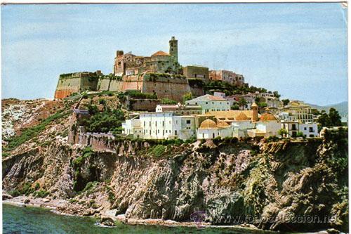 Postales: N&ordm; 9204 POSTAL IBIZA CATEDRAL Y CASTILLO - Foto 1