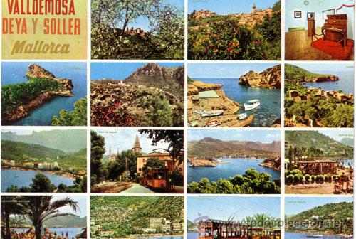 Postales: N&ordm; 1435 POSTAL VALLDEMOSA DEYA Y SOLLER - Foto 1