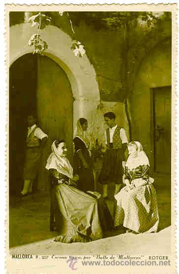 Postales: Mallorca.Escena t&iacute;pica. - Foto 1